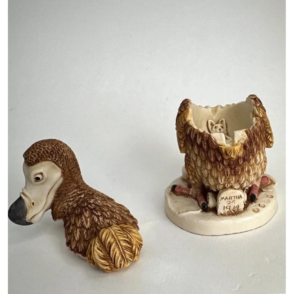 Harmony Kingdom LAST LAUGH Dodo Treasure Jest Box 1999 England Signed Calvesbert